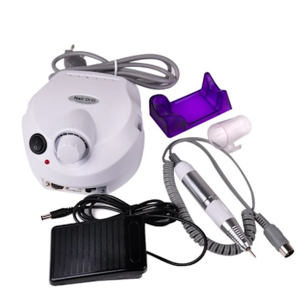 Elektrisk fil - US202 - Hvid sølv - Neglefil - Neglepleje White White