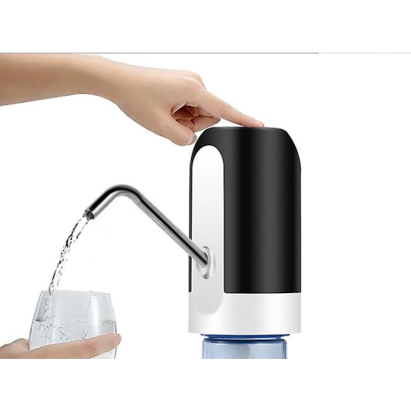 HHL vattendispenser Vattenflaskpump Elektrisk vattendispenser Hushållspump (vit)