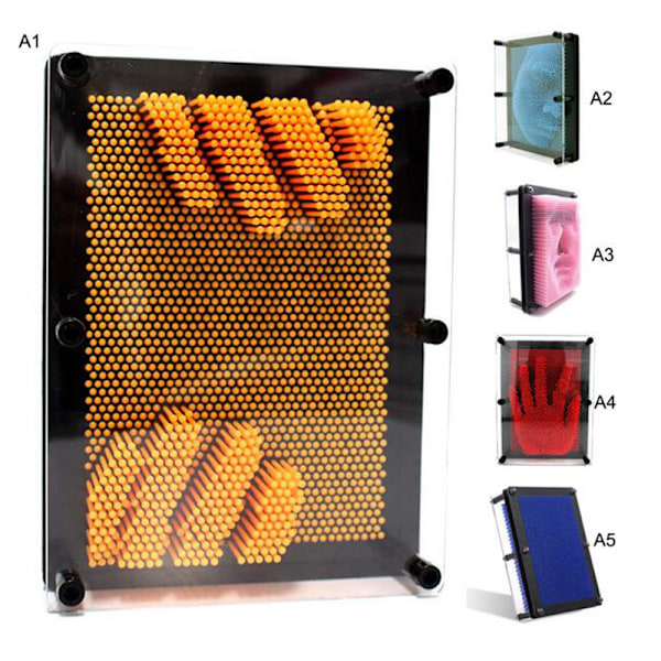 3D Klon Form Pin Art Shoumo Färgglad Modell Tredimensionell Multicolor