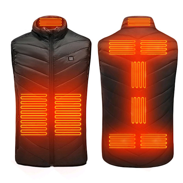 Oppvarmet Vest, USB Oppladbar Oppvarmet Vest Unisex, Vinter Oppvarmet Jakke