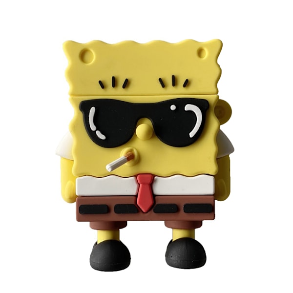 Søtt Airpods-deksel Søtt hodetelefonetui Cap cov SpongeBob SquarePants 1st/2nd