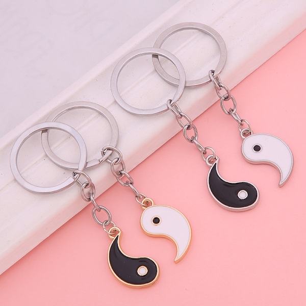 Yin Yang Bedste Ven Gave Par Keyring Ying Yang Dekoration 2