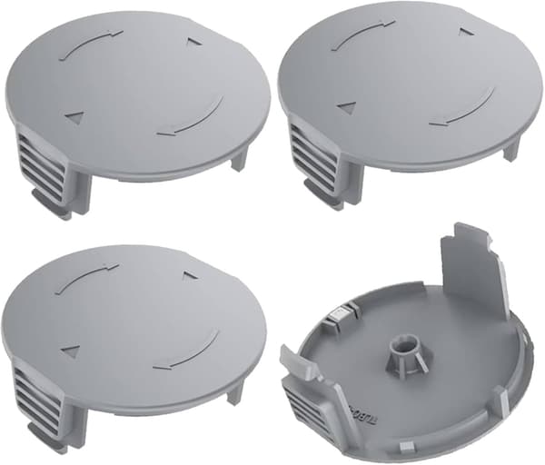4 stk. spoledeksel for Bosch Universal GrassCut 18, 18v-26, 18-230 gresstrimmer, 1600A01R5J erstatningsspoledeksler