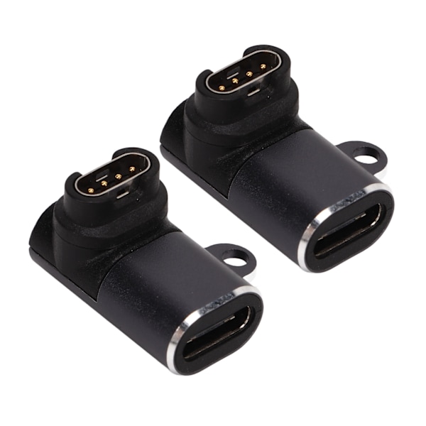 2 stk. Garmin til Type C Hun Adapter Professionel Mini USB C Adapter til Garmin Smart Watch