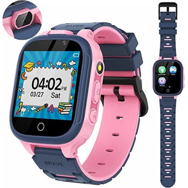 Smart Watch For Children - Pojkar Flickor Smartwatch Med Spel Musik Mp3-spelare Hd Selfie Kamera Kalkylator Alarmtimer