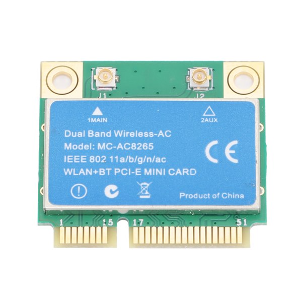 MINI PCI-E Kort 1200M 2,4GHz/5GHz Dual Band til Intel 8265 Chip Trådløst Netværkskort MC8265[GKS]