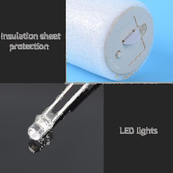 LED Skumstavar med Ljus - Flera Färger Blinkande Skumstavar för Fester, Konserter, Bröllop, Firanden