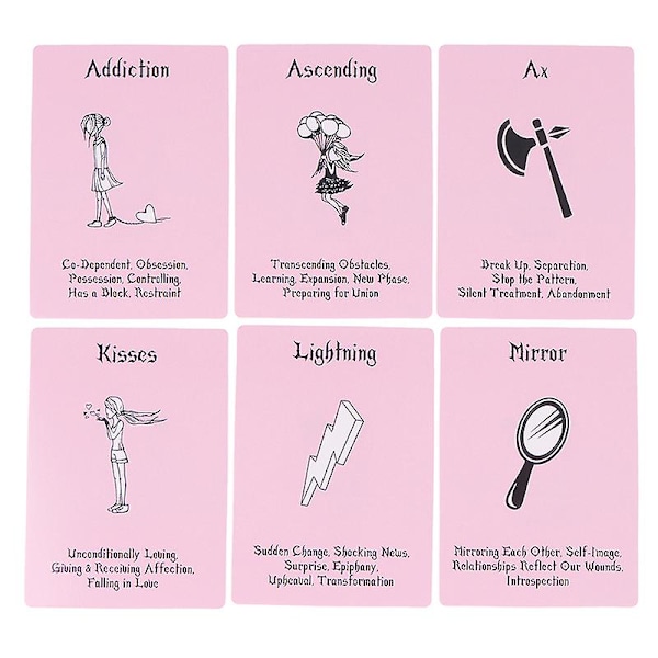 Rosa Wellness Love Oracle Card Tarot Profeti Spådom Familiespill Shytmv