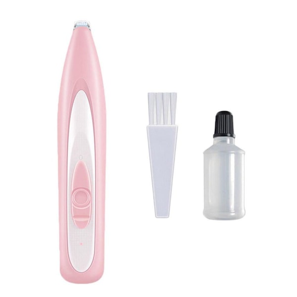 Lemmikin Koiran ja Kissan Karvanleikkuri Parranajokone USB-Latauksella Jalkoihin pink 1 pcs