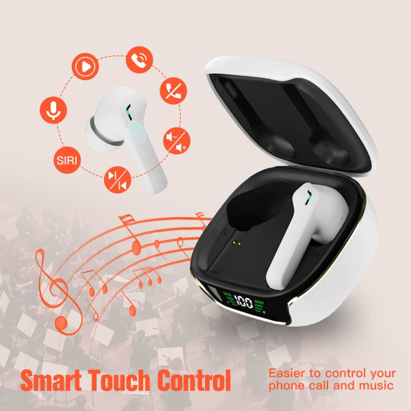 Bluetooth in-ear hörlurar, 5.0 stereo Bluetooth hörlurar