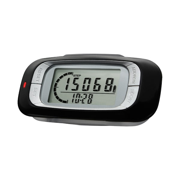 3D Stegräknare med Clip - Exakt Stegräknare för Träning, Promenader, Miles/Km, Kaloriräknare