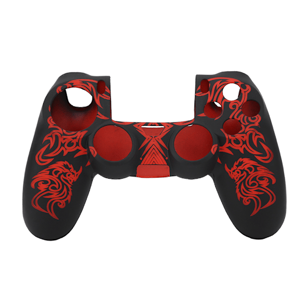 Blødt silikonecover til Sony Playstation 4 PS4 controller, rød