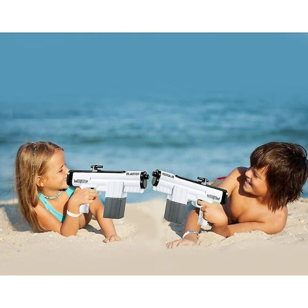 Elektrisk vandpistol, automatisk vandpistoler med 375cc høj kapacitet til børn og voksne, vandpistol legetøj op til 22 fod rækkevidde