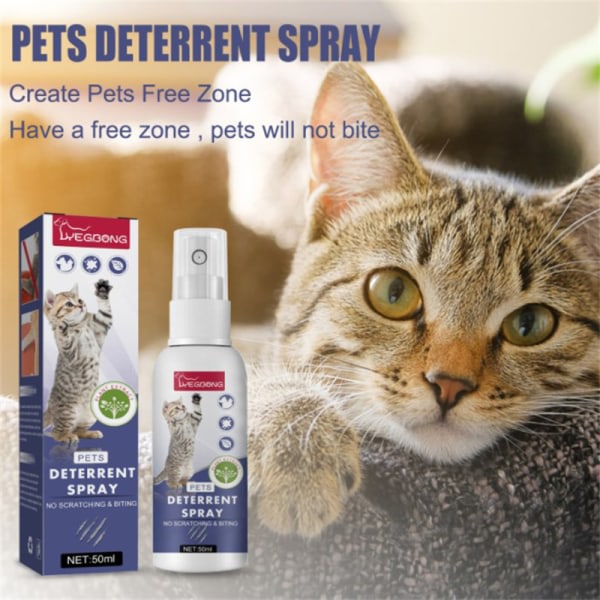 50ml Pet Scratch Avskräckande Spray Cat Anti Scratch Furniture Sof