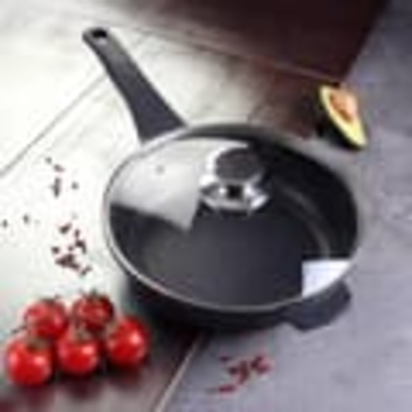 Paistinpannu marmoripinnoitteella ja lasikannella - 24 cm