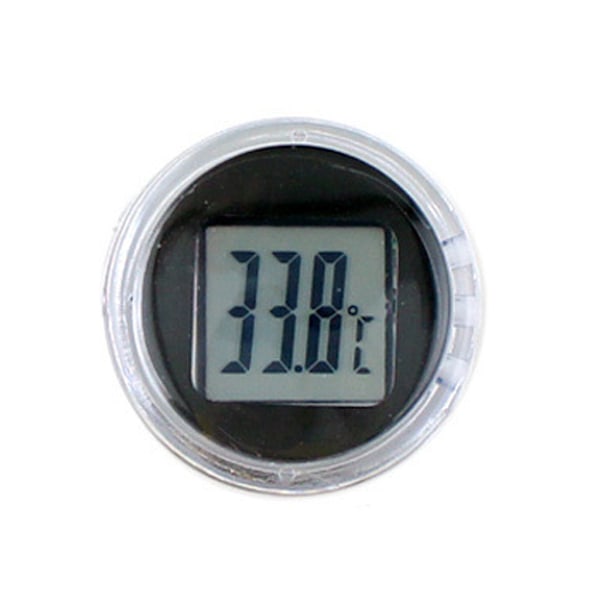 LCD Display Motorcykel Digital Klocka Termometer för Tid Monitor Portabel Elektronisk Mätinstrument Tillbehör Vattentät