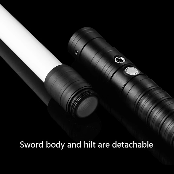 Neo Pixel Ljussabel Xenopixel Metall Ljus RGB Lasersvärd Leksaker Svärd Tung Duelering Ljud Ljus Sabre Cosplay Scenrekvisita Neo Pixel E Black