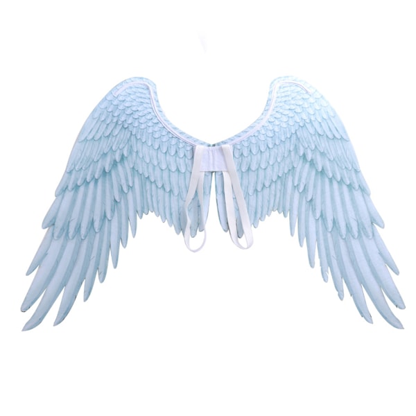 Non-Woven Stof Festlige Englevinger Halloween Oversized Sort Hvid Vinger Kostume Rekvisitter Hvid Voksen White Adult Angel Wings