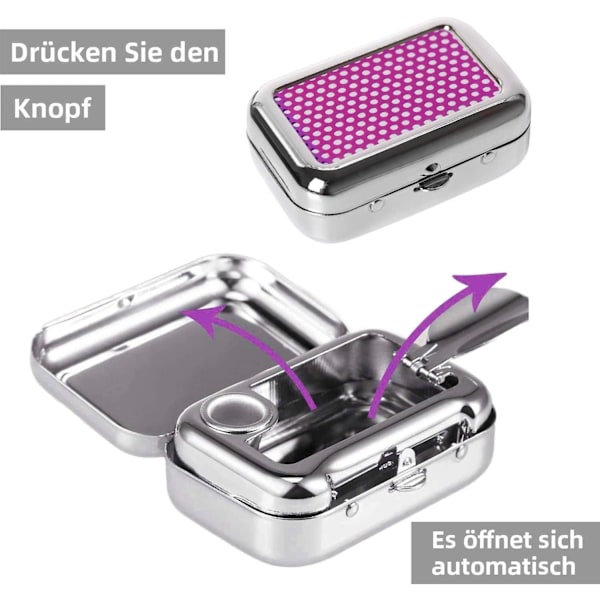Antis Oodor fickaskkopp, bärbar askkopp, bilaskkopp, mini - perfekt
