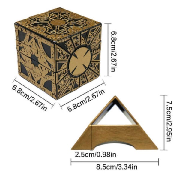 Hellraiser Puzzle Box Lament Configuration Pinhead Cosplay Rekvisitter