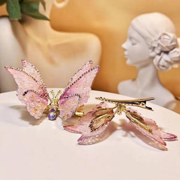 Rörliga fjärils hårnålar Super Fairy Sweet And e Duckbill Clip A2