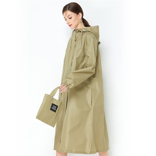 Trendig vindjacka regnjacka, lätt och andningsbar, enfärgad kaffefärg coffee color XL