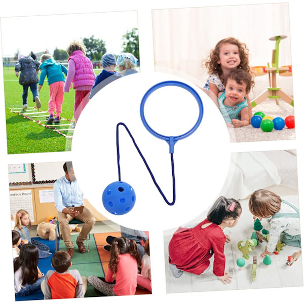 1 st Hoppboll för Barn Blå - Hoppbollsleksak Set Fånga Boll Set Fitnessspel för Pojkar och Flickor blue