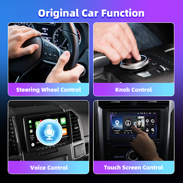 Trådlös CarPlay & Android Auto Adapter 2025 – Enkel Plug & Play, Snabb Anslutning, Passar iPhone & Android[GKS]