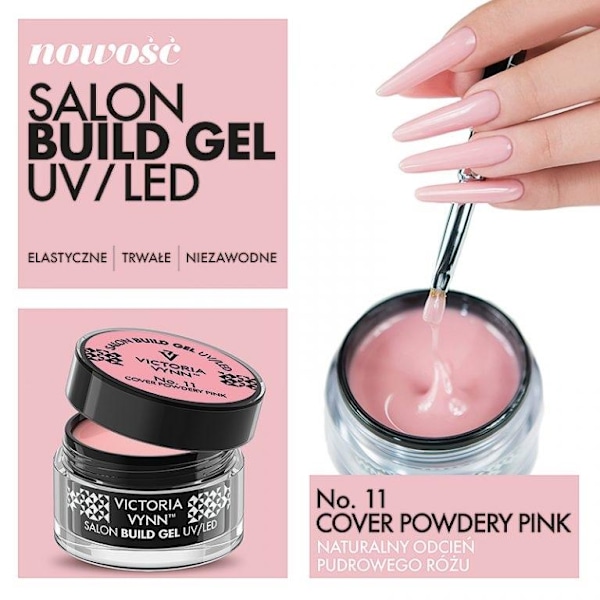 Victoria Vynn - Rakennegeeli 15ml - Cover Powdery Pink 11 - Jelly Pink Pink