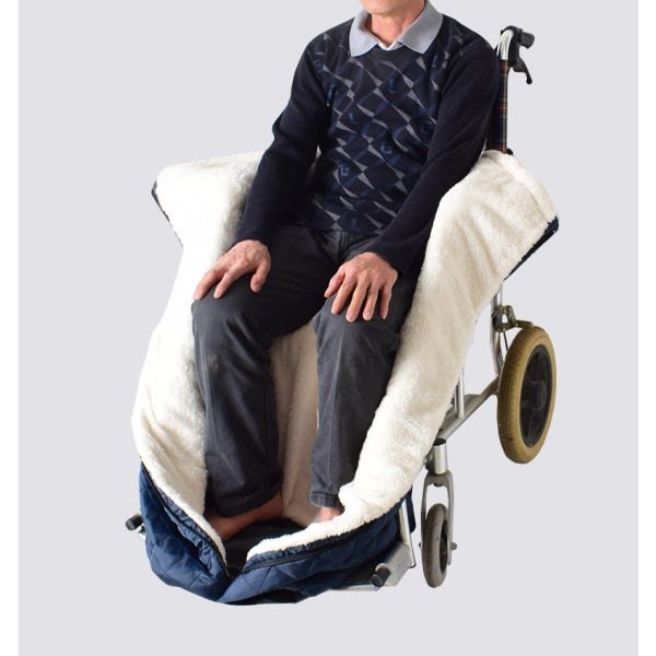 Letvægts kørestols tæppe, kørestols tæppe Tykt kørestols fleece tæppe tilbehør, effektiv modstand mod kold vind