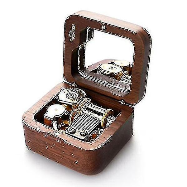 Hushabye Mountain Music Box, Handgjorda Miniatyr Musikboxar i Valnötsträ (FW)
