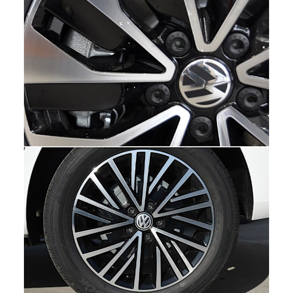 4 stk. Passer Volkswagen navkapsel standard 70mm nav senter plast dekk bil logo bil modifisert hjulkapsel 0.15