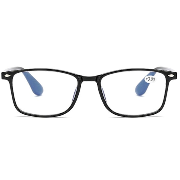 Effektive Komfortable Læsebriller med Anti-Blåt Lys (+1.0 - +4.0) Sort 3 Black