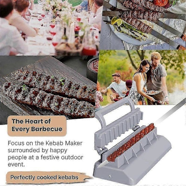 Kebab Maker Manuell Kebabpress Kebabs Grillning Utomhus Grillspett Verktyg BBQ Grillning Slipmedel【GKS】