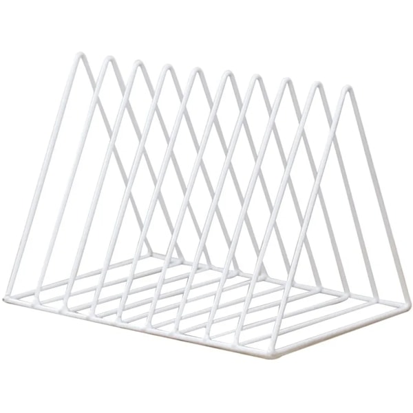 Magazine Rack Modern Magazine Rack Magazine Rack Bookshelf Magazine Collector Rack Magazine Rack Metal Made (White)