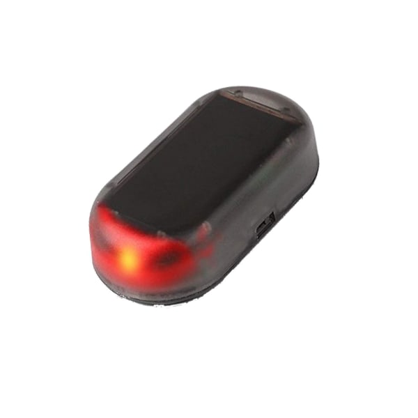 Power billarm LED-lampa Stöldskyddslampor Blinkande säkerhetslampa (röd)