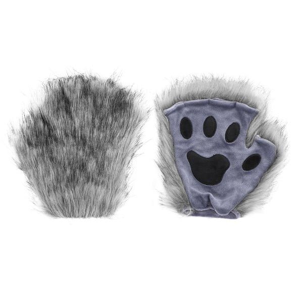Halloween-asu simulaatio kettunaamio käsineet pehmoinen ketunhäntä käsintehty eläimen häntä cosplay rekvisiitta tarvikkeet Oranssi kolmiosainen setti Orange three-piece set One Size