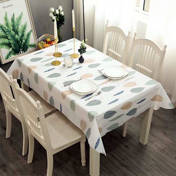 137*180cm PVC Dugg Bordduk Festlig Vaskbar Rektangulær