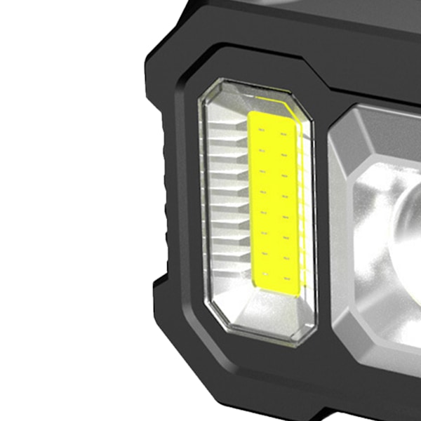 Solar Udendørs Lommelygte Bærbar Genopladelig Super Lys Vandtæt Multifunktionel Arbejdslampe med Ladekabel COB Sidelys
