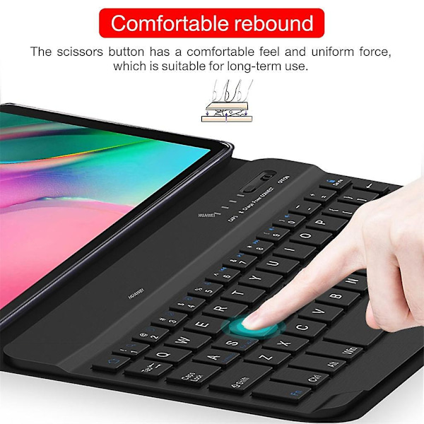 Kotelo Bluetooth-näppäimistöllä Samsung Galaxy Tab A 10.1 2019 Sm-t510 T515 -laitteelle
