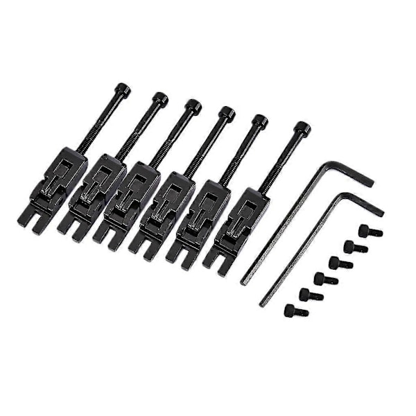 6 stk. metall gitar låsesadler for Floyd-Rose Tremolo Bridge-deler Zombie 30cm