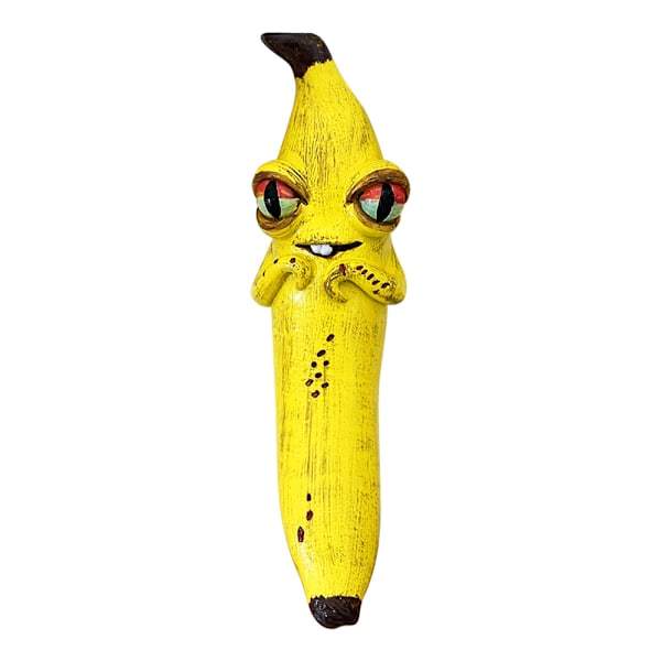 Magiska Banan Ornament Harts Hantverk Juldekorationer Colored eyes