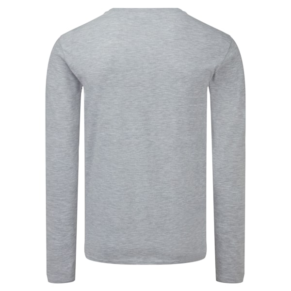 Fruit Of The Loom Herre Iconic 150 Langærmet T-skjorte M Grå H Grå Melert Grey Heather M