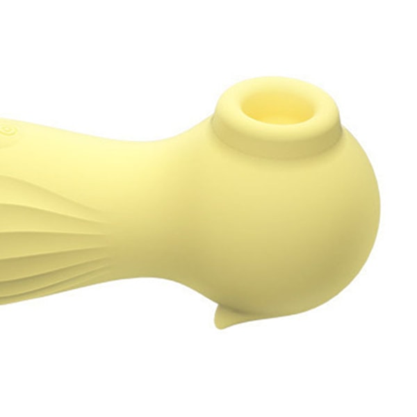 Kvinde Massager Søhest Formet Kraftig Sugekraft Stærk Vibration Kvinde Massager Stav Gul