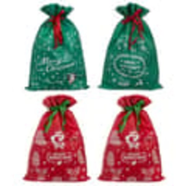 4-Pakning Juleposer / Gavepose - 45x29cm