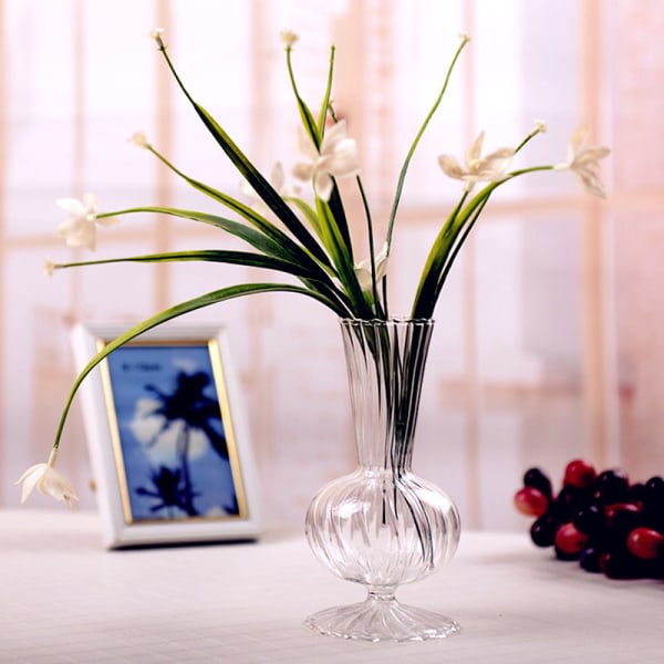 Transparenta glasvaser för flaska blomkruka Nordic Creative D