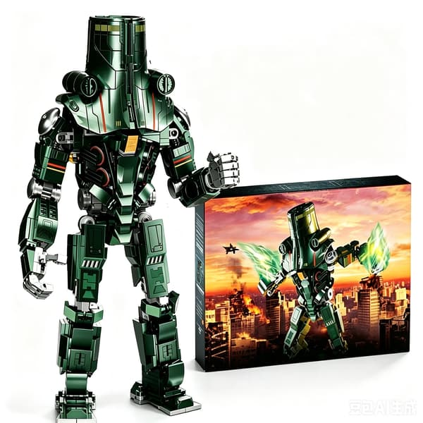 Mecha Byggeklodser Modelsæt, Robot Samleklodslegetøj, Samleobjekt Mecha Figur Display Titan Redeemer
