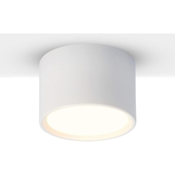 Vit LED takspotlight Varmvit 3000K 12W Belysning Taklampa vardagsrum matsal kök hall sovrum Φ8.5CM