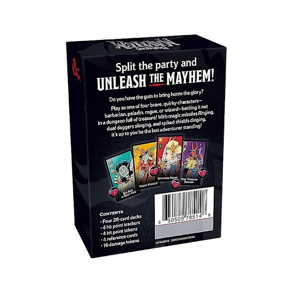 Perheelle sopiva lautapeli korttipeli Dungeones Mayhem korttipeli Perhe Vanhemmat-Lapsi Juhlat Lautapeli Korttilahja Baldur's G:lle Expansion Style