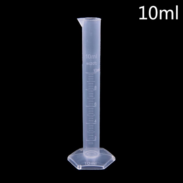 10/25/50/100/250ML Plast Målesylinder Laboratorietest G 10 mL